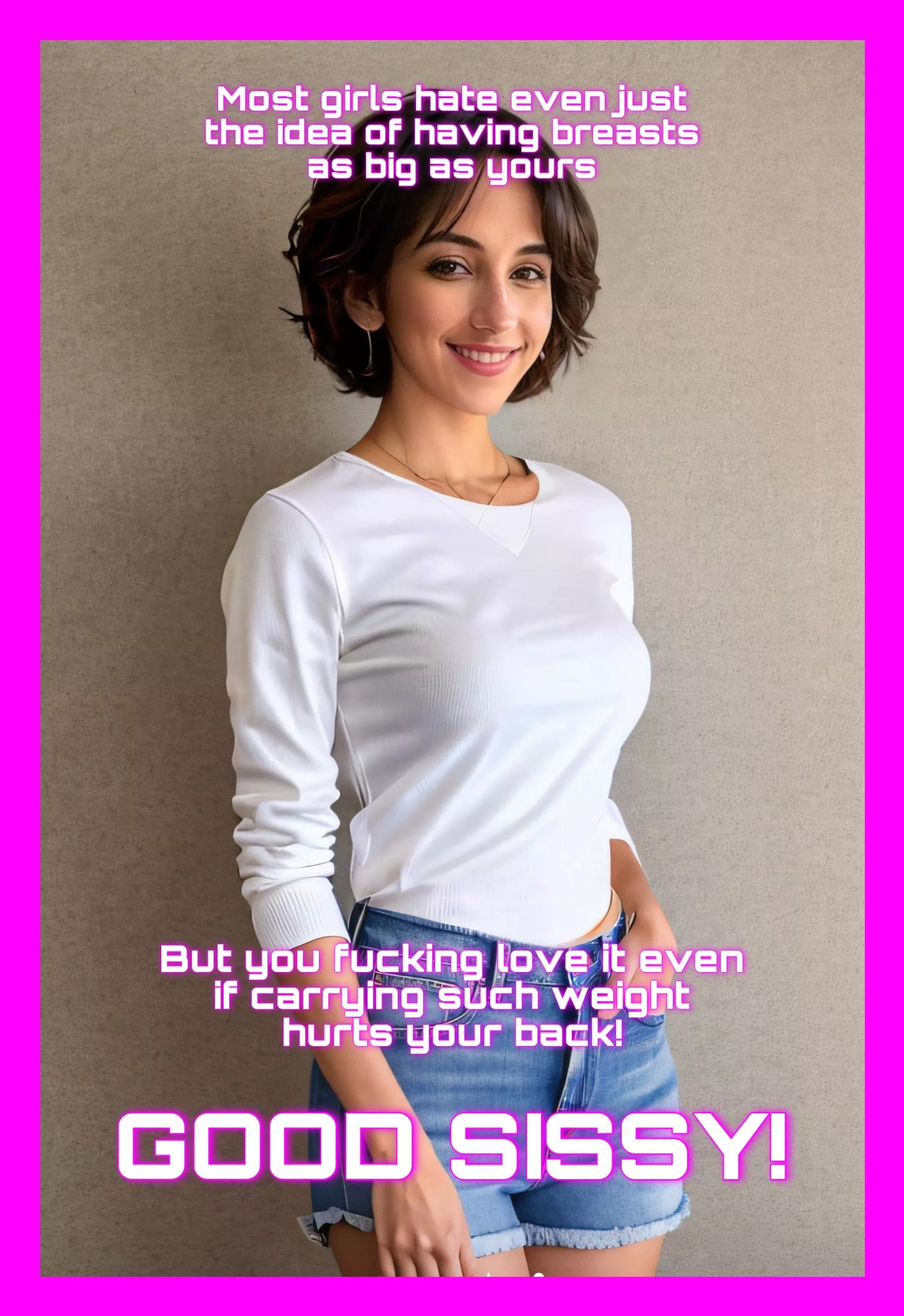 They are a gift of God, not a burden, look down and appreciate them