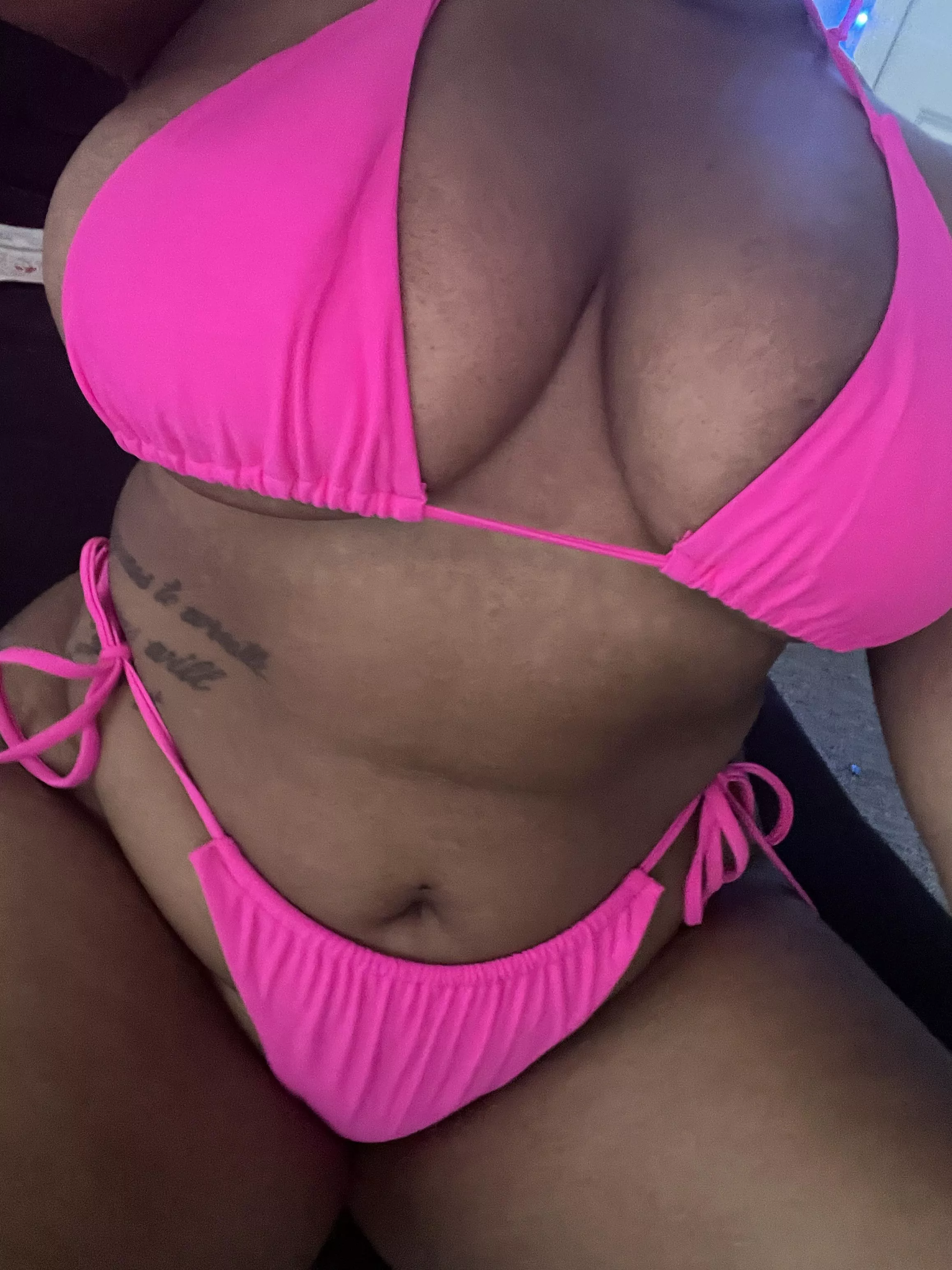 Thick girl…thin bikini