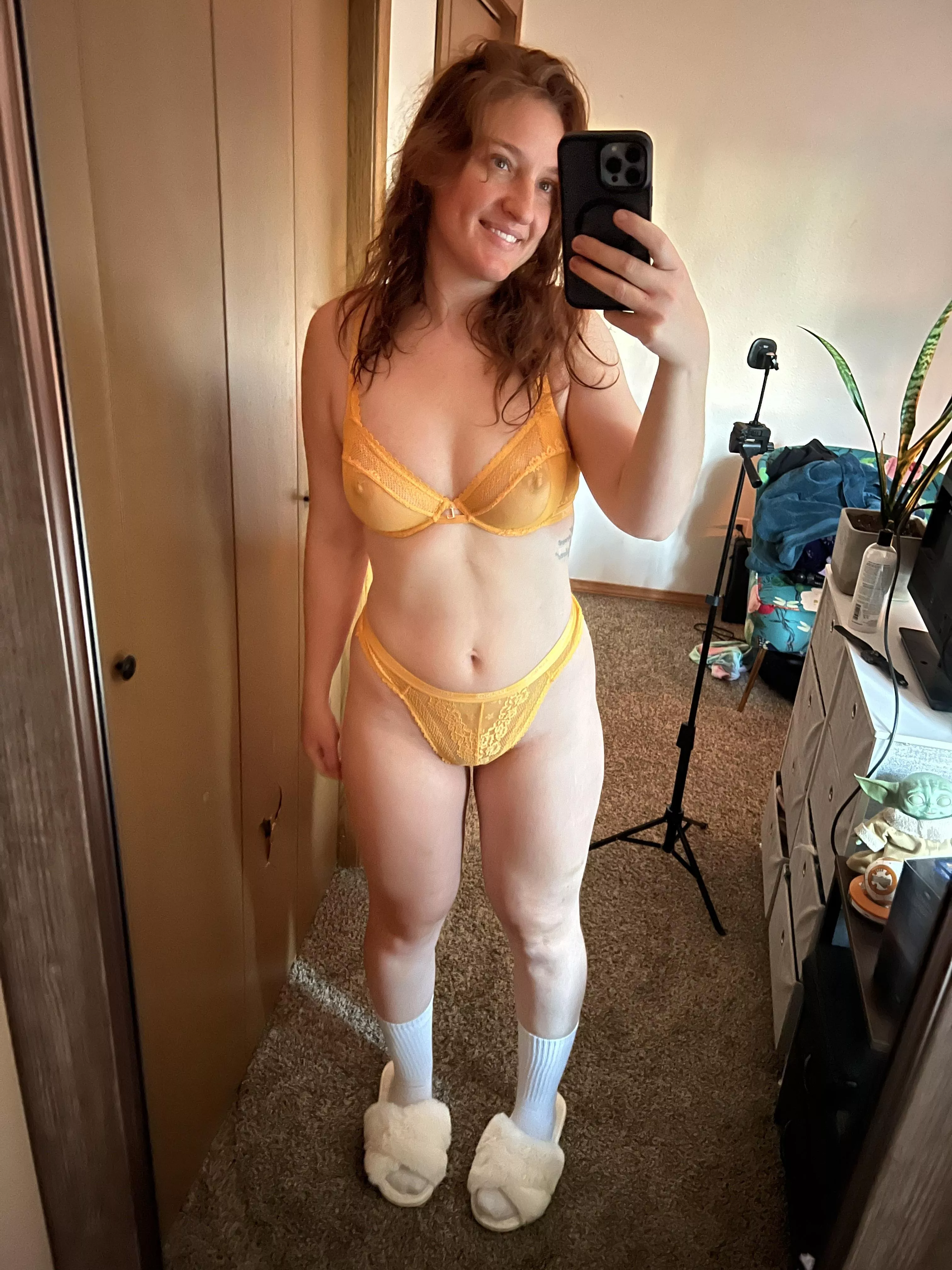 Yellow thong set [f]
