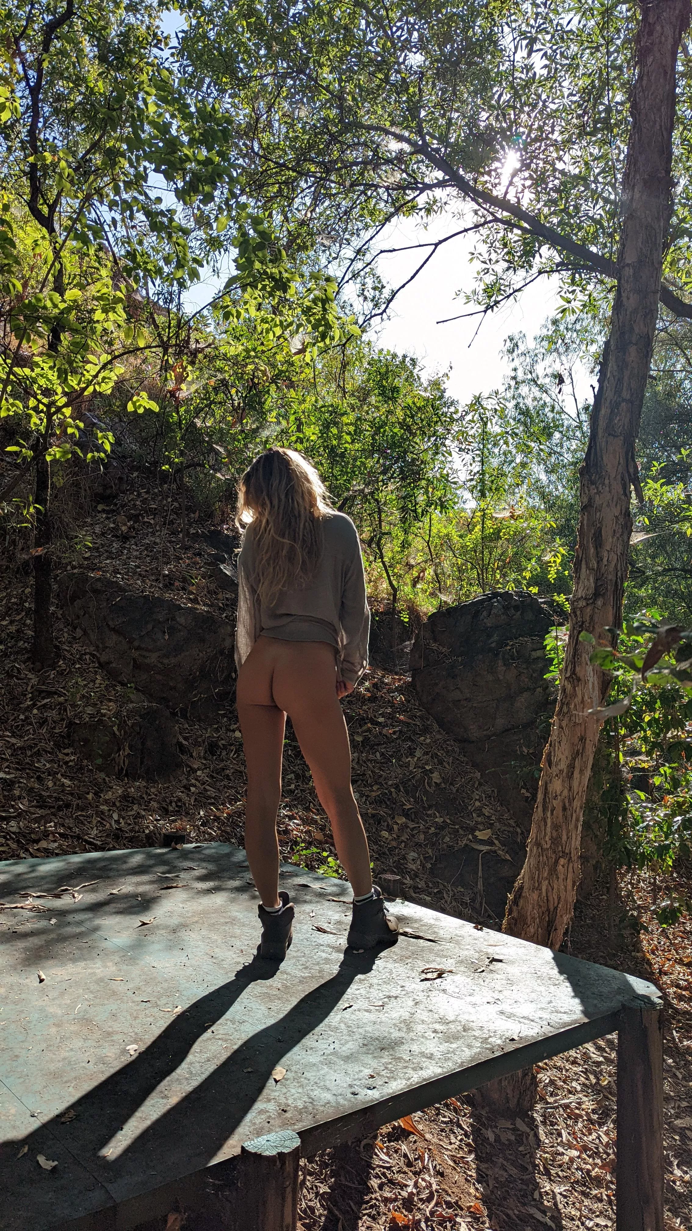 Follow behind me on my bottomless hikes