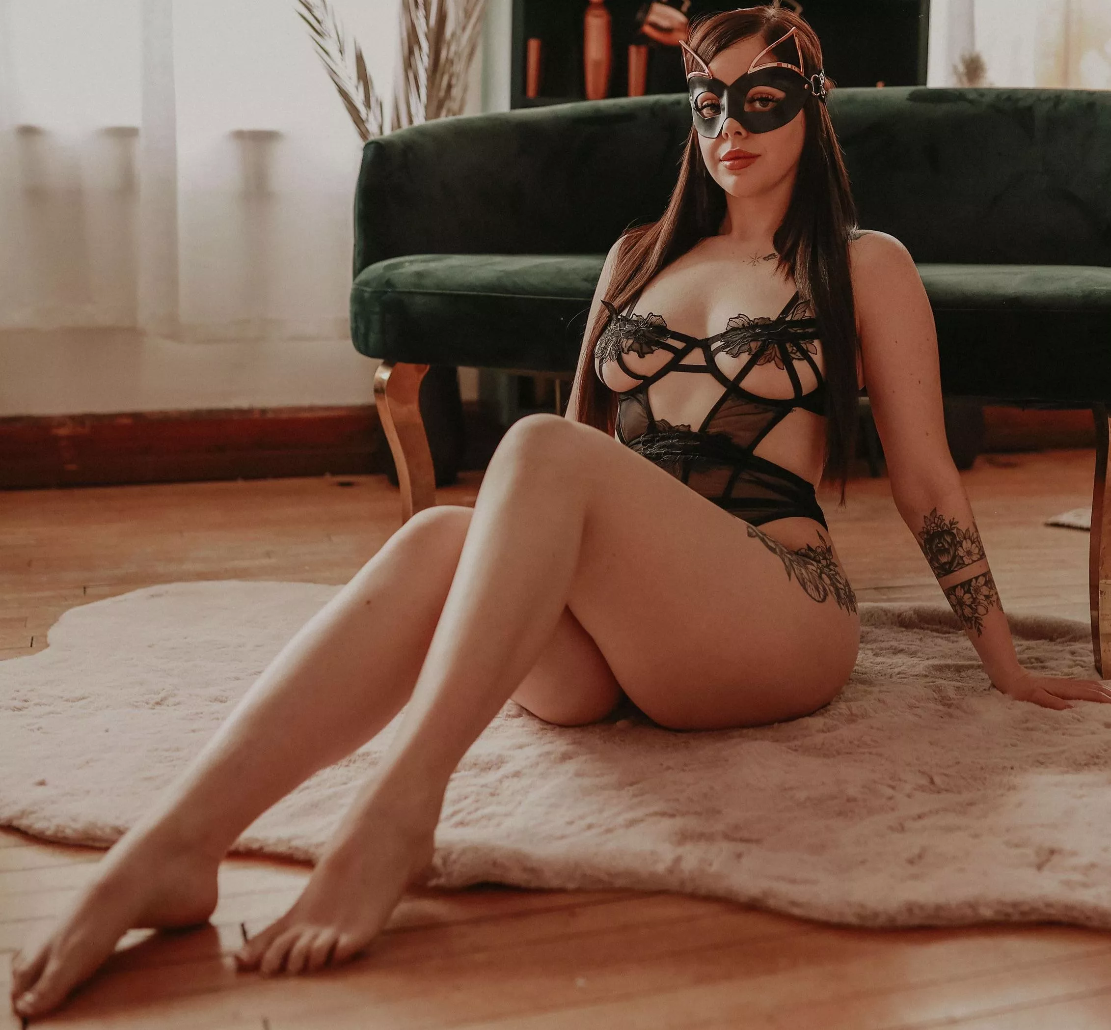 I feel so cute with this fox mask