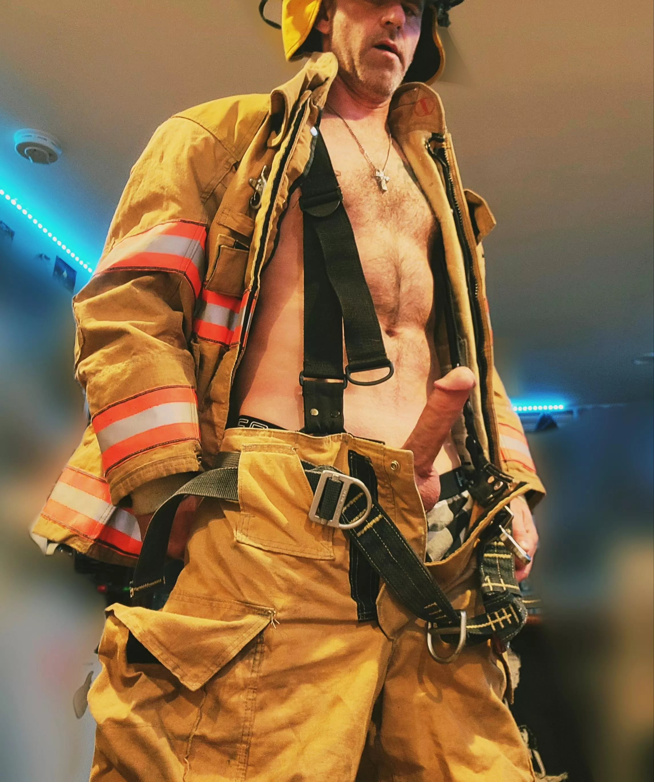Is it true that firefighters are always in heat? I can tell you this one is.... [40's]