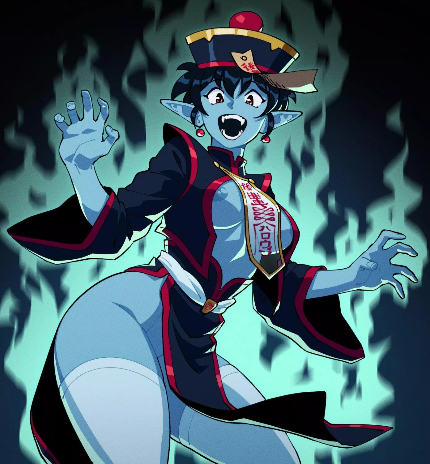Jude dressed as a jiangshi (suoiresnu)
