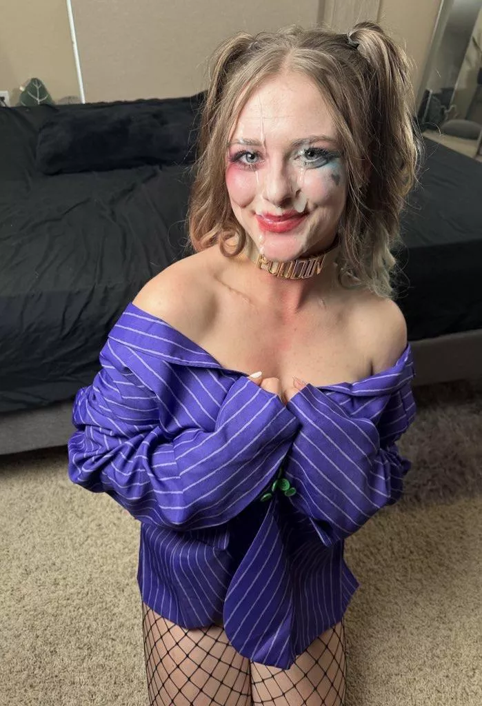 Mr. J gave Harley Quinn a HUGE facial ;)