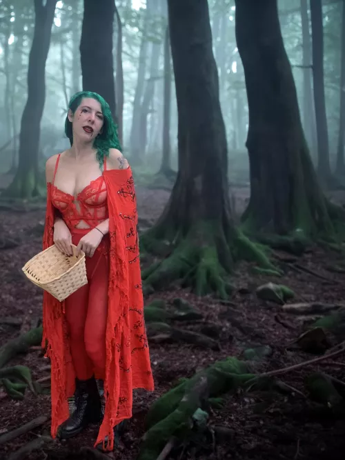 Neon Red Riding Hood