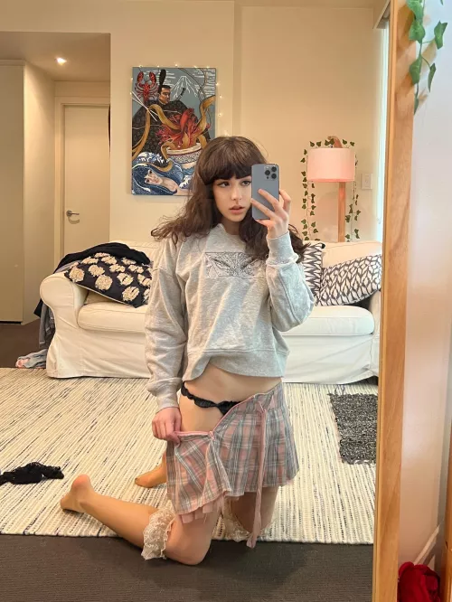 oke u can take off my skirt but the berserk top stays on >:(