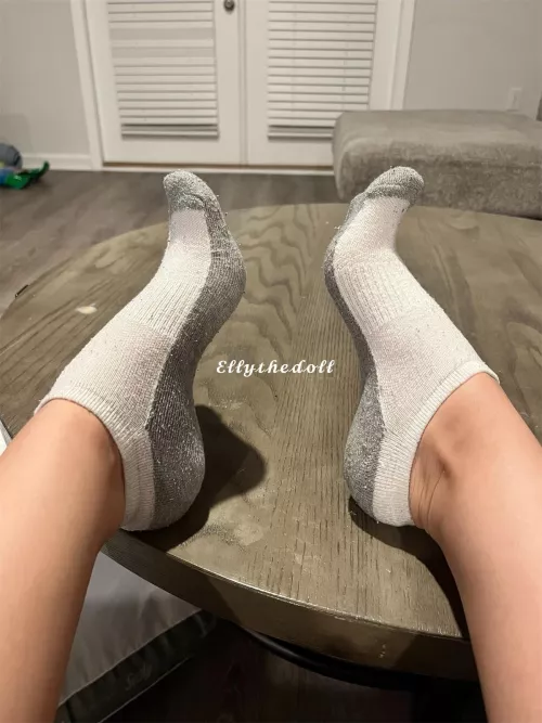 The only thing you get are my stinky feet