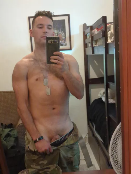 This deployment has got me so tired and so stressed and that just makes me hormier than ever