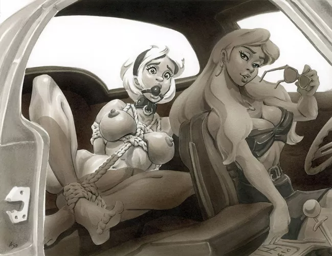 Tina Drives Anya [Andy's Dames]