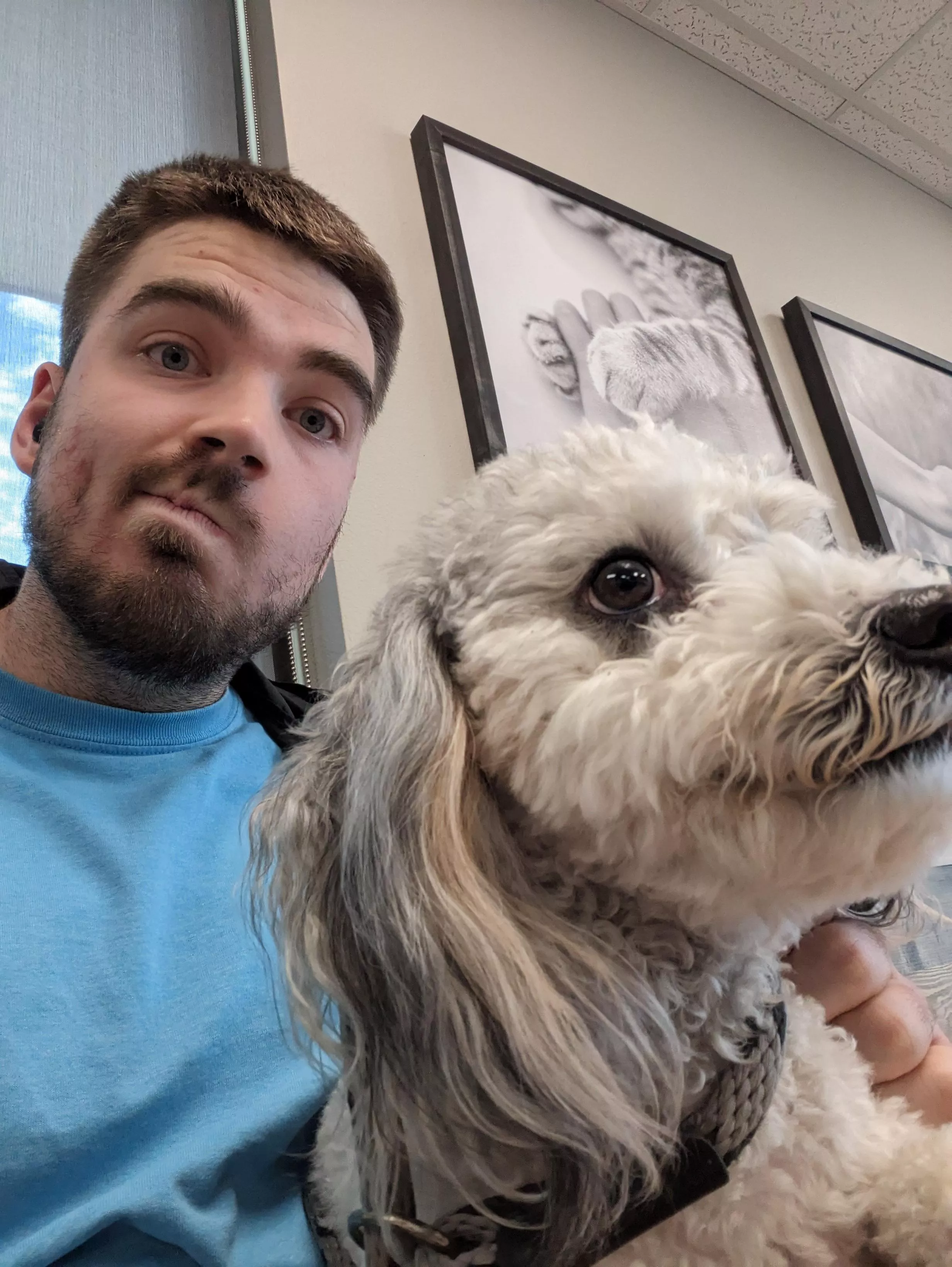 Vet vists are never fun. Vet vists are never fun.