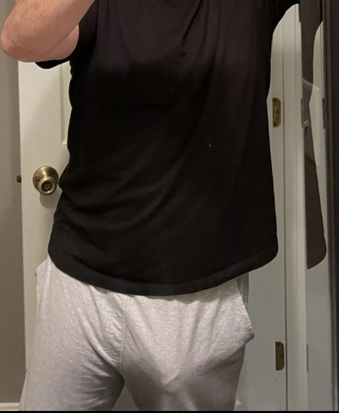 Wife says I can’t participate in gray sweatpants season 😢