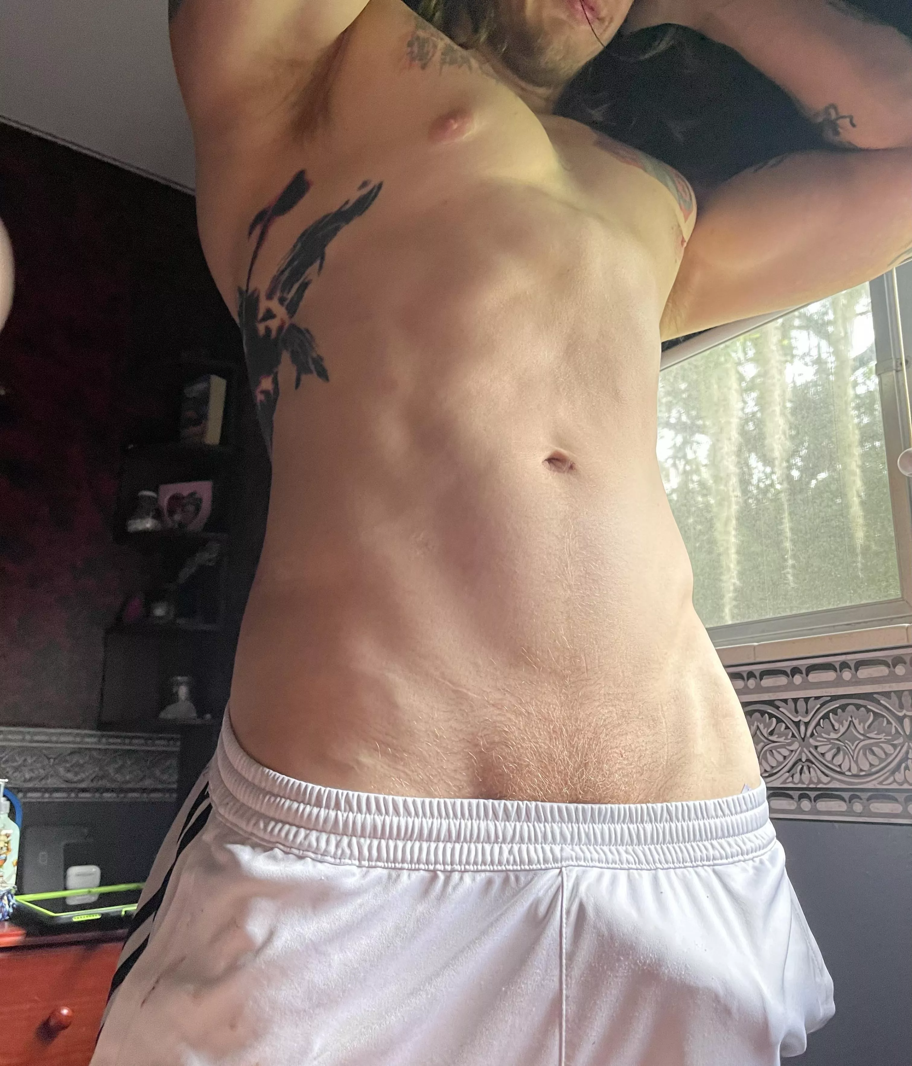 You can keep your grey sweatpants-36