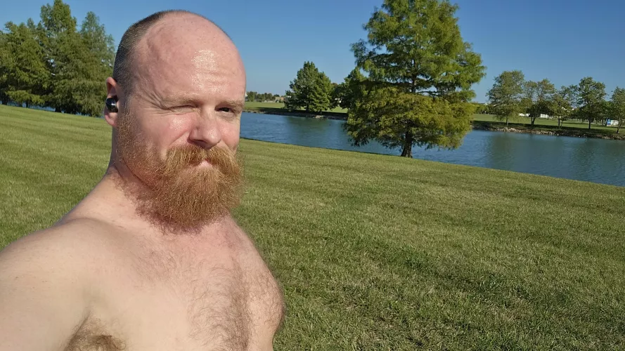 (38) I couldn't pass up great jog on the the last nice day we'll be having for a while.