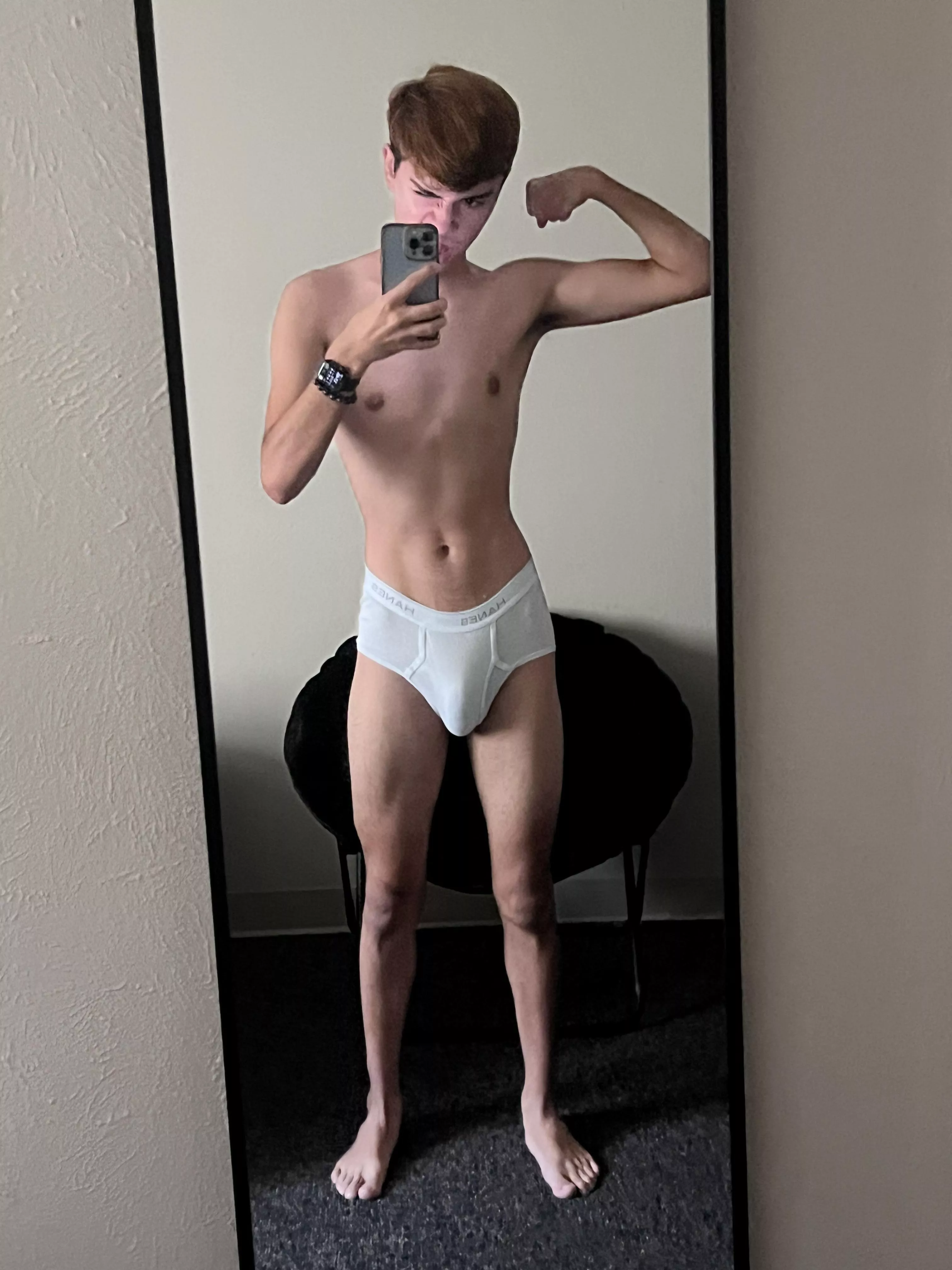 flexing in my undies