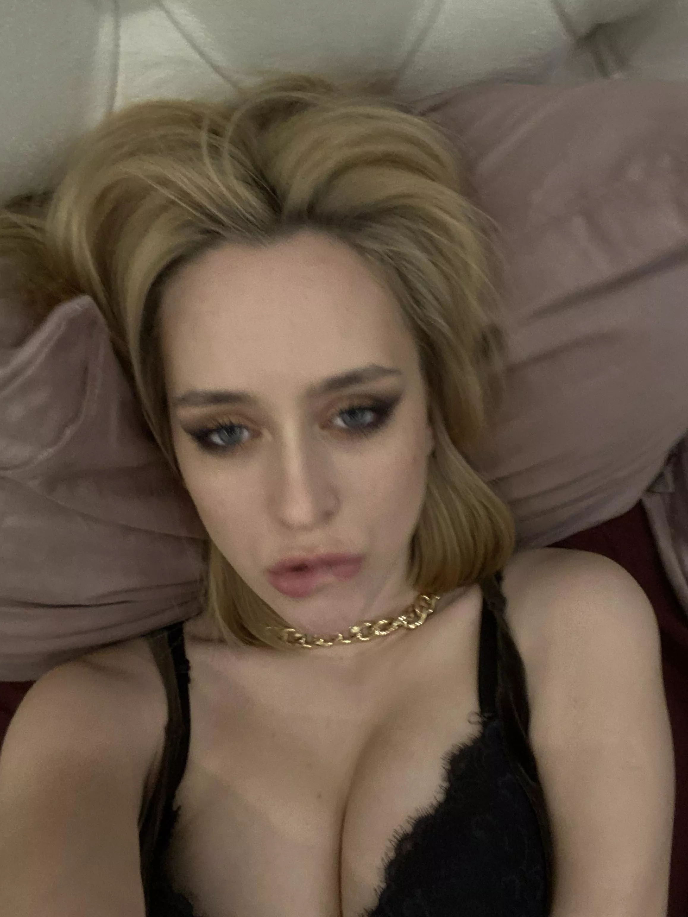 Hope you like a blonde goth chick