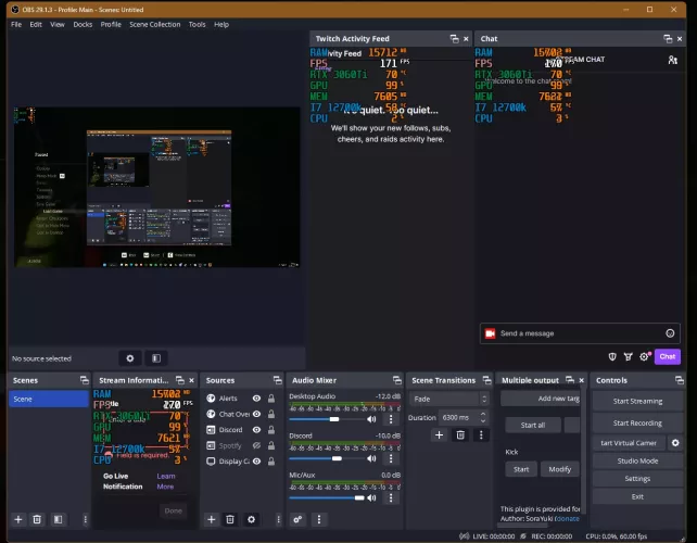 How do i remove RTSS/Afterburner OSD from OBS without turning off OSD?