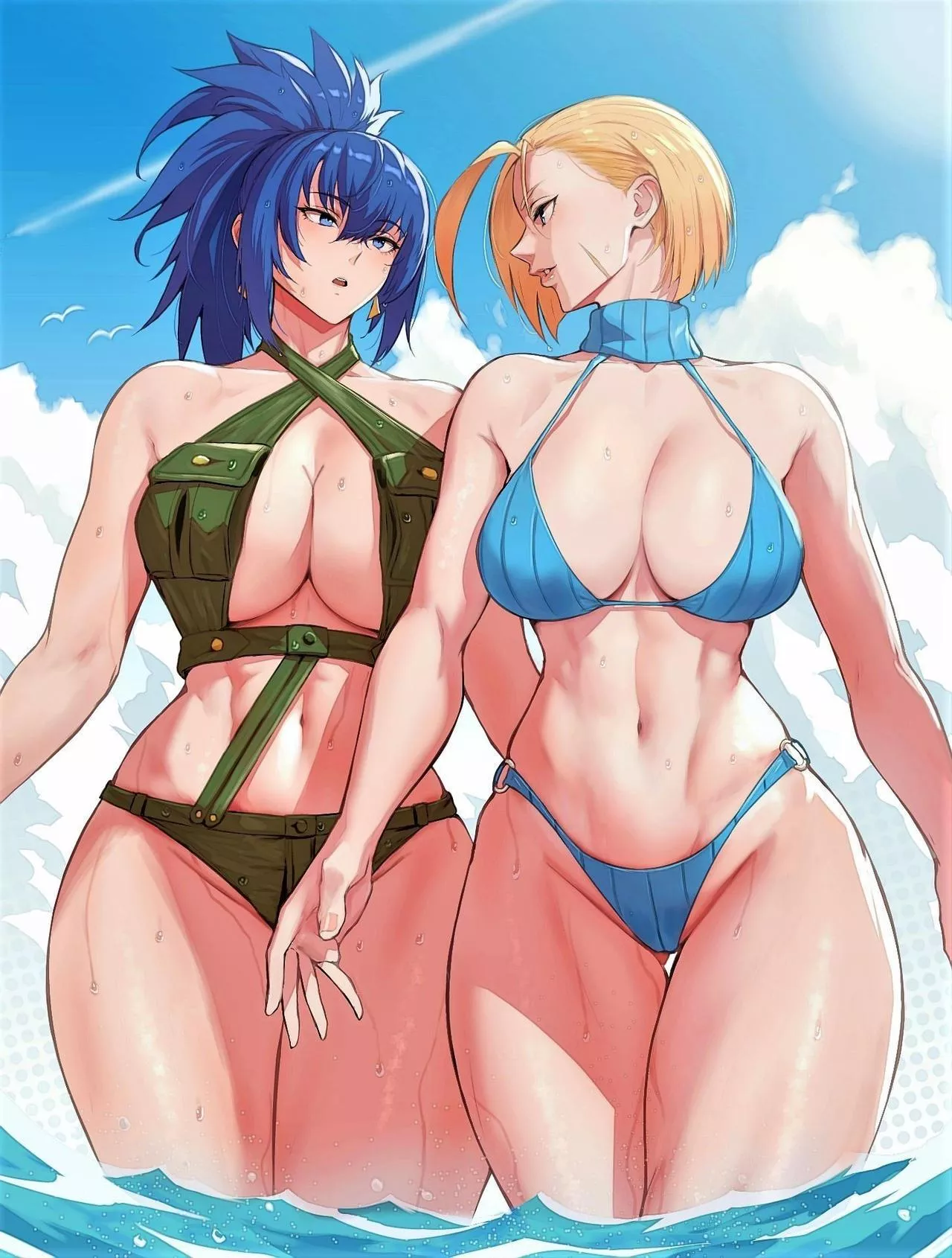 Leona and Cammy by Anagumasan
