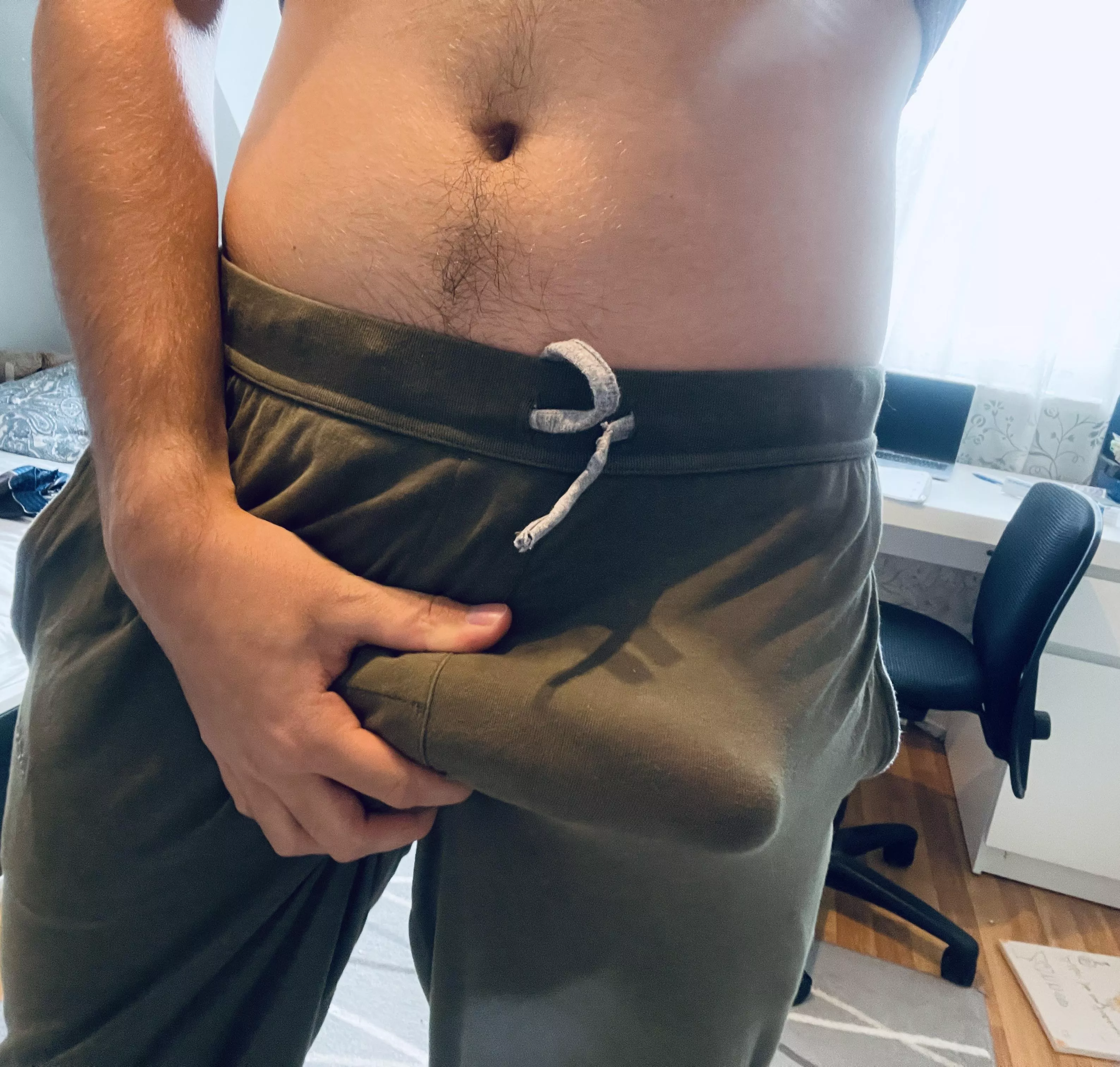 Little bulge in my sweatpants