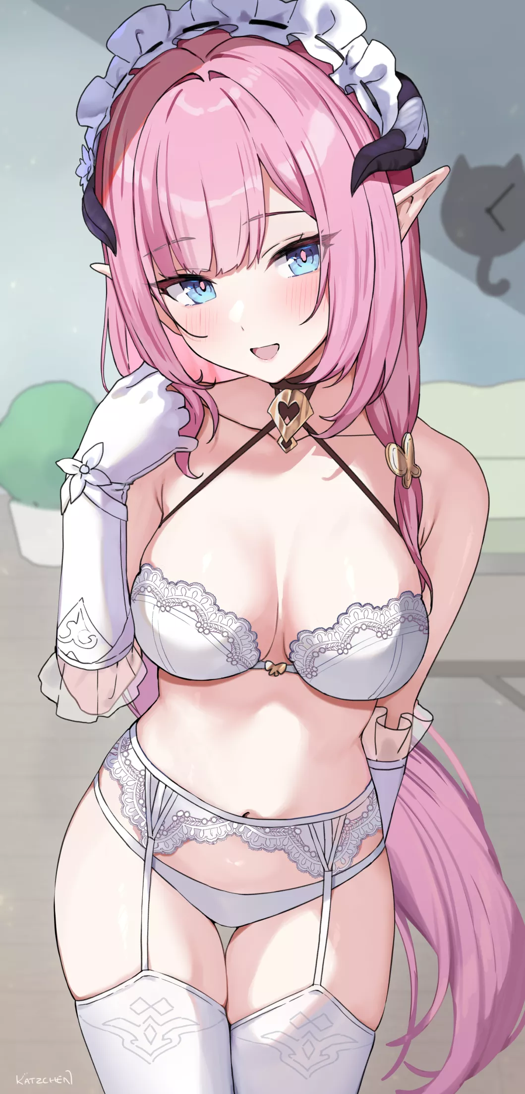Maid Elysia in lingerie [Honkai Impact 3]