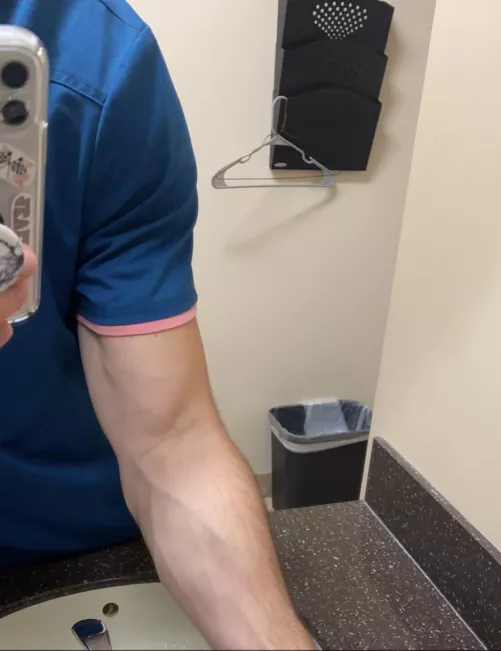 My forearm veins are always popping out