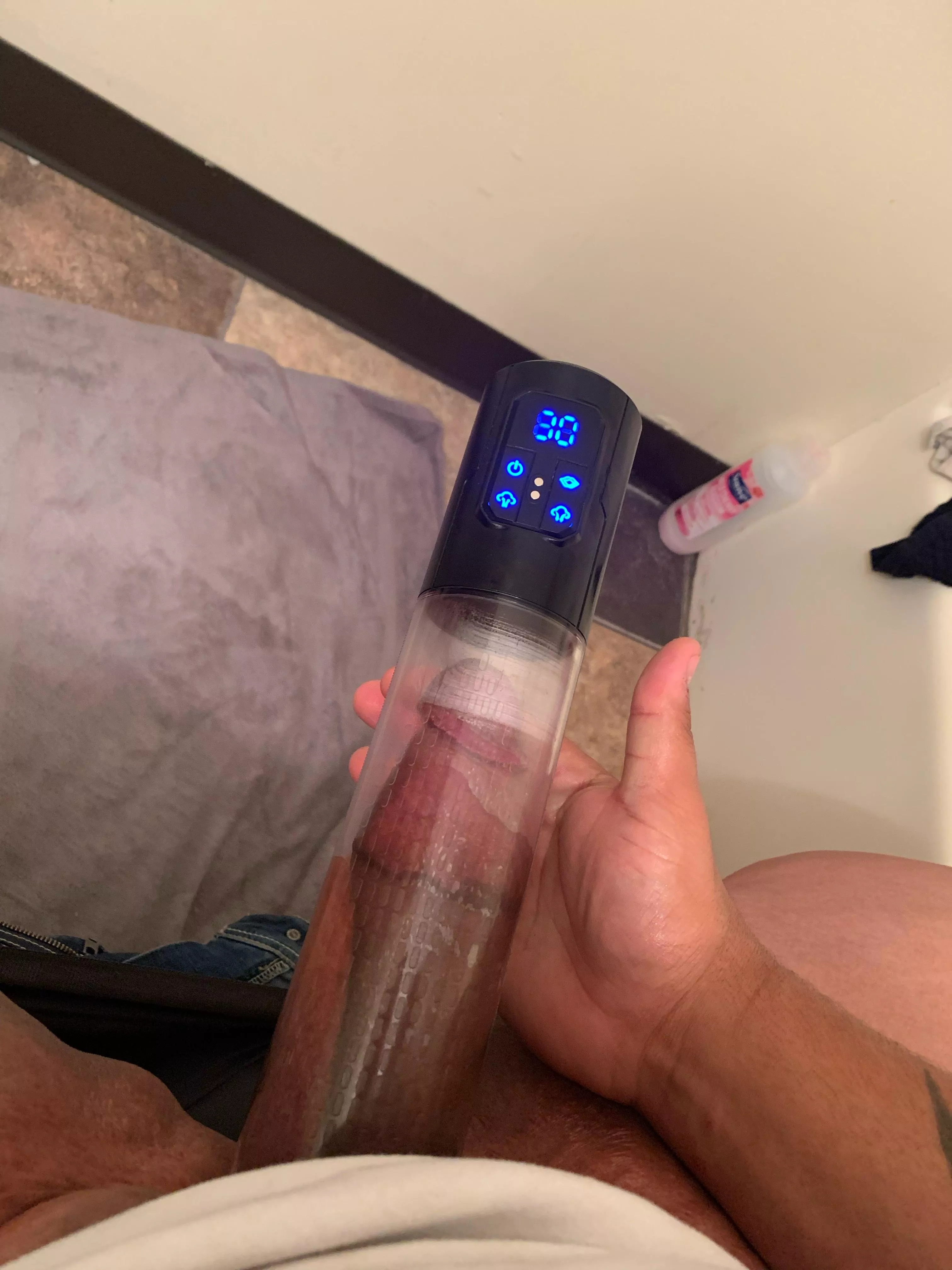 Quick pump before shopping