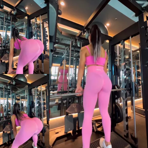 She lights up the gym