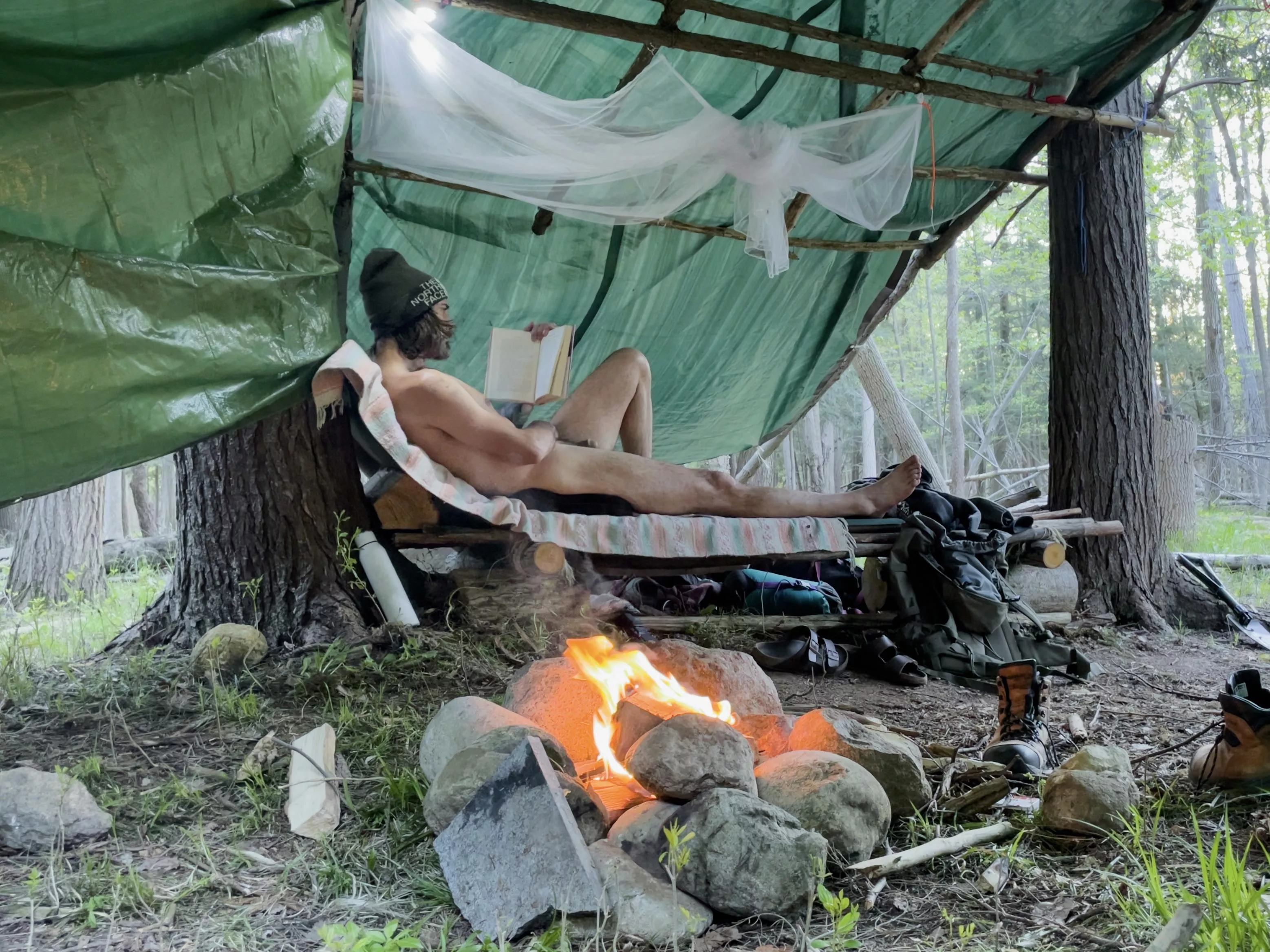 Throwback to Spring 2022 and my solo homeless encampment