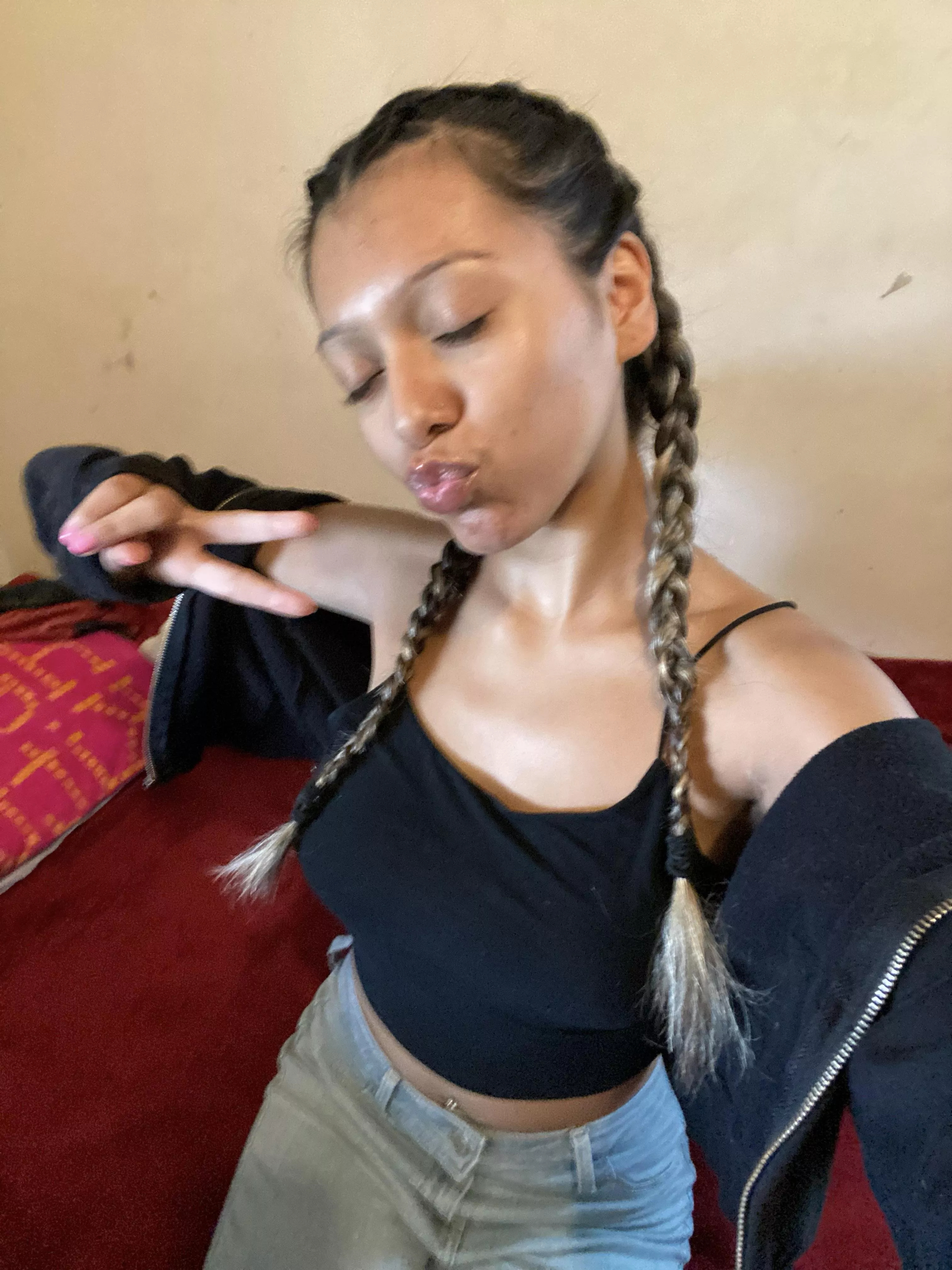 wearing the braids again tn👧🏽