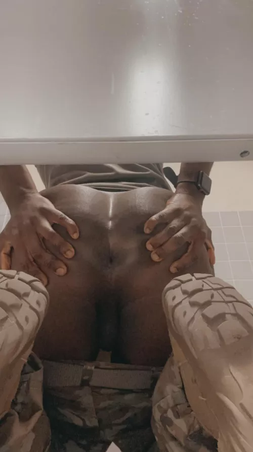 What would you do if you saw me under the stall like this?