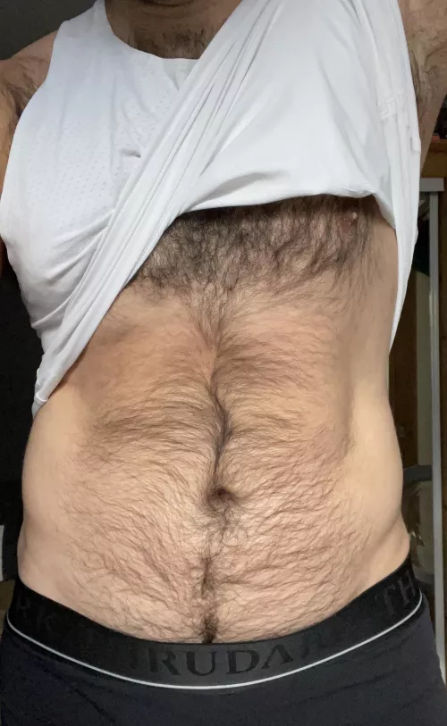 Who wants to join for a post-workout shower?