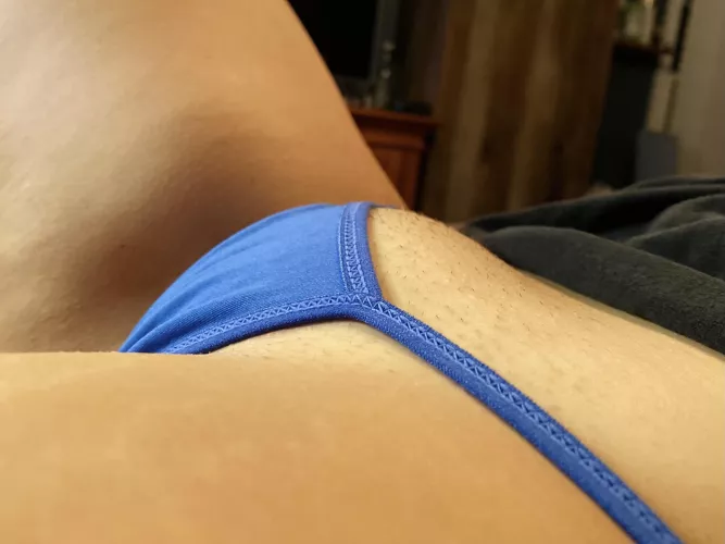 Another picture of my pussy mound trapped in this thong
