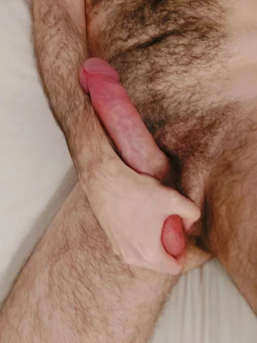 As thick as my wrist, and reaches my stomach, think you can take it?