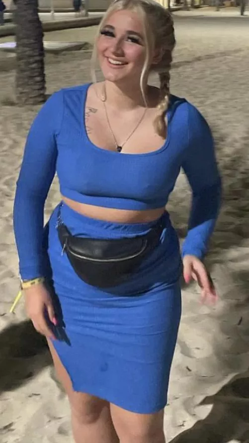 Blue dress