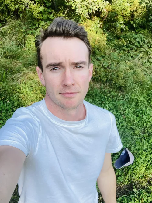 Enjoying a warm fall day