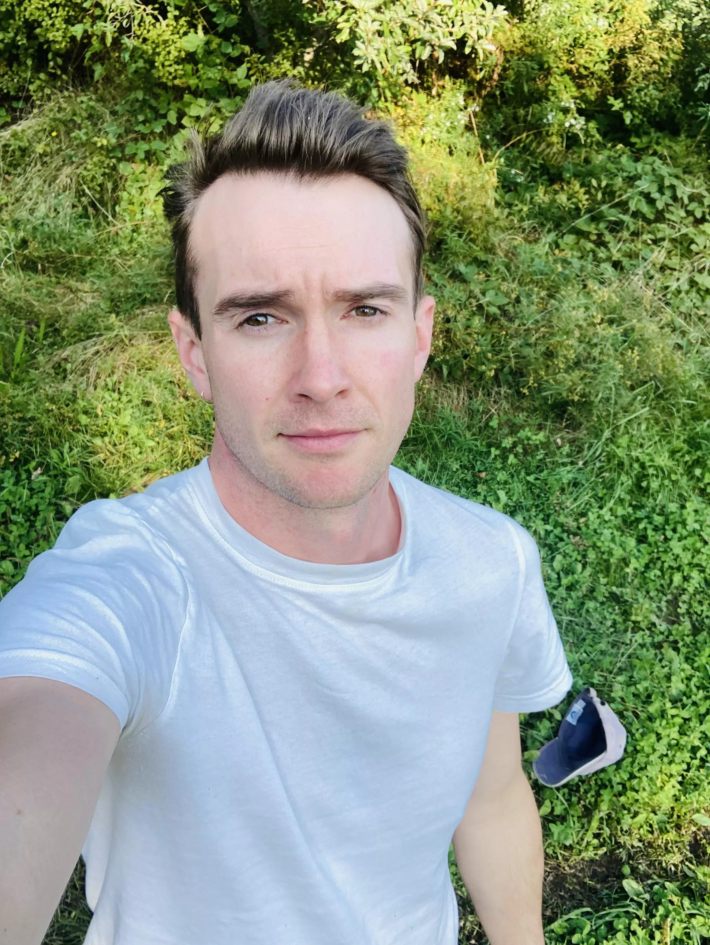 Enjoying a warm fall day