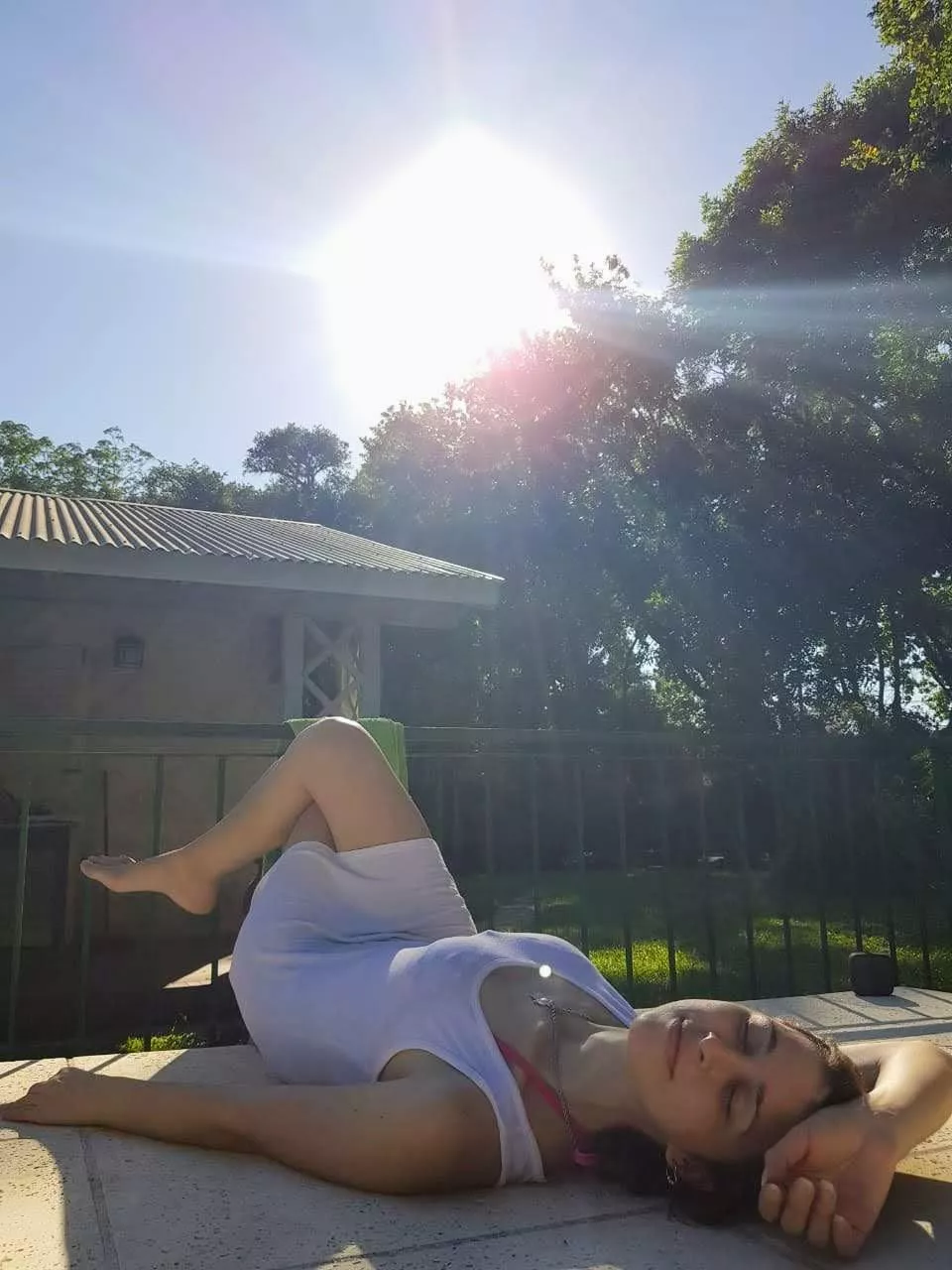 enjoying the summer sun