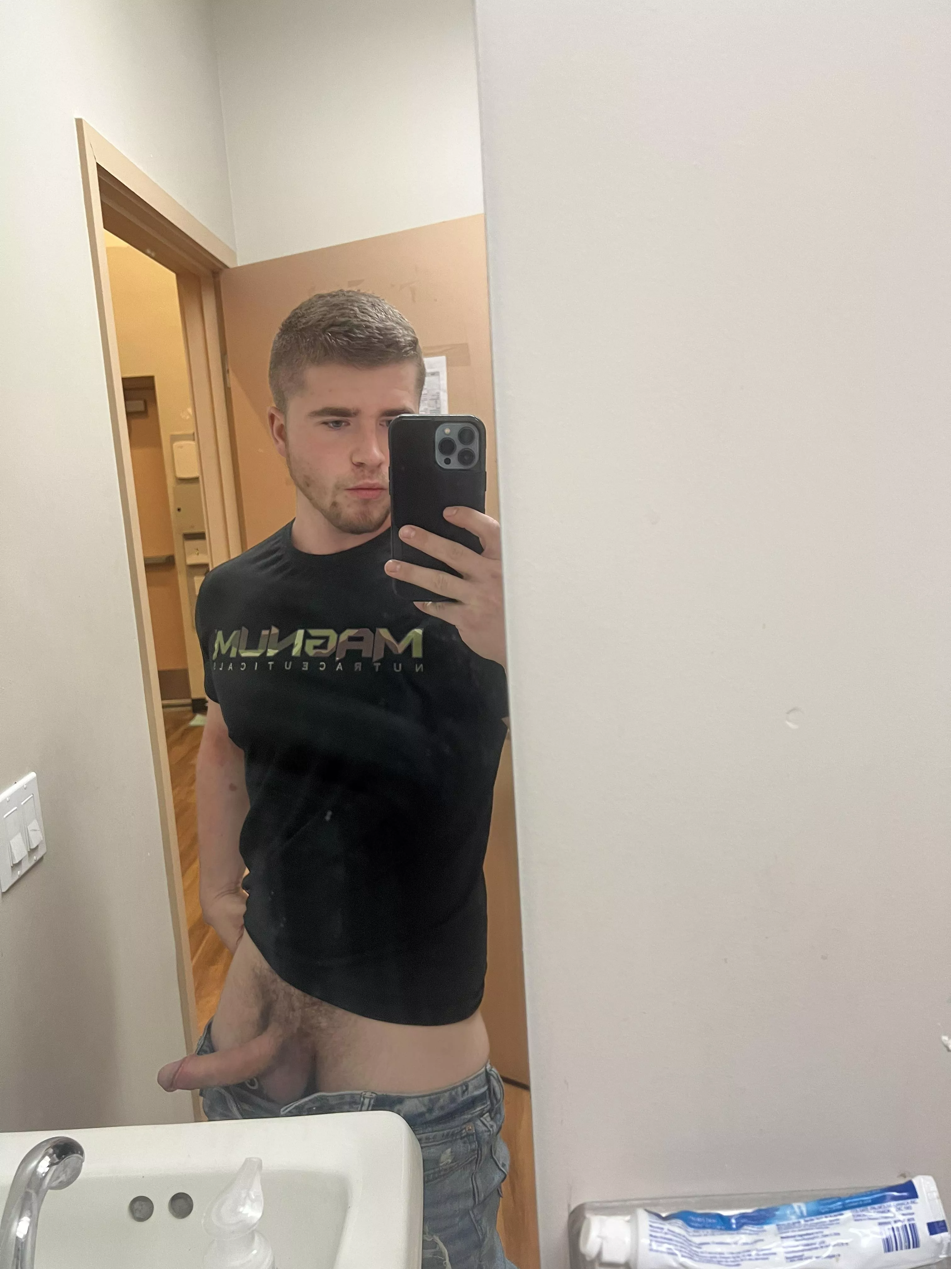 Hopefully I don’t get caught at work with the door open.