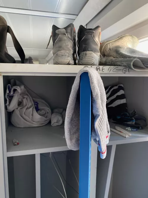 I love sniffing workers' stuff