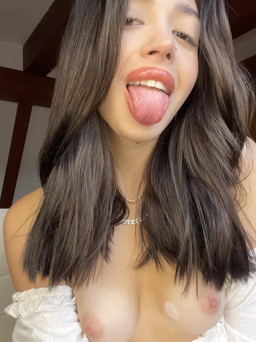 I'm ready for you to bite into my tits