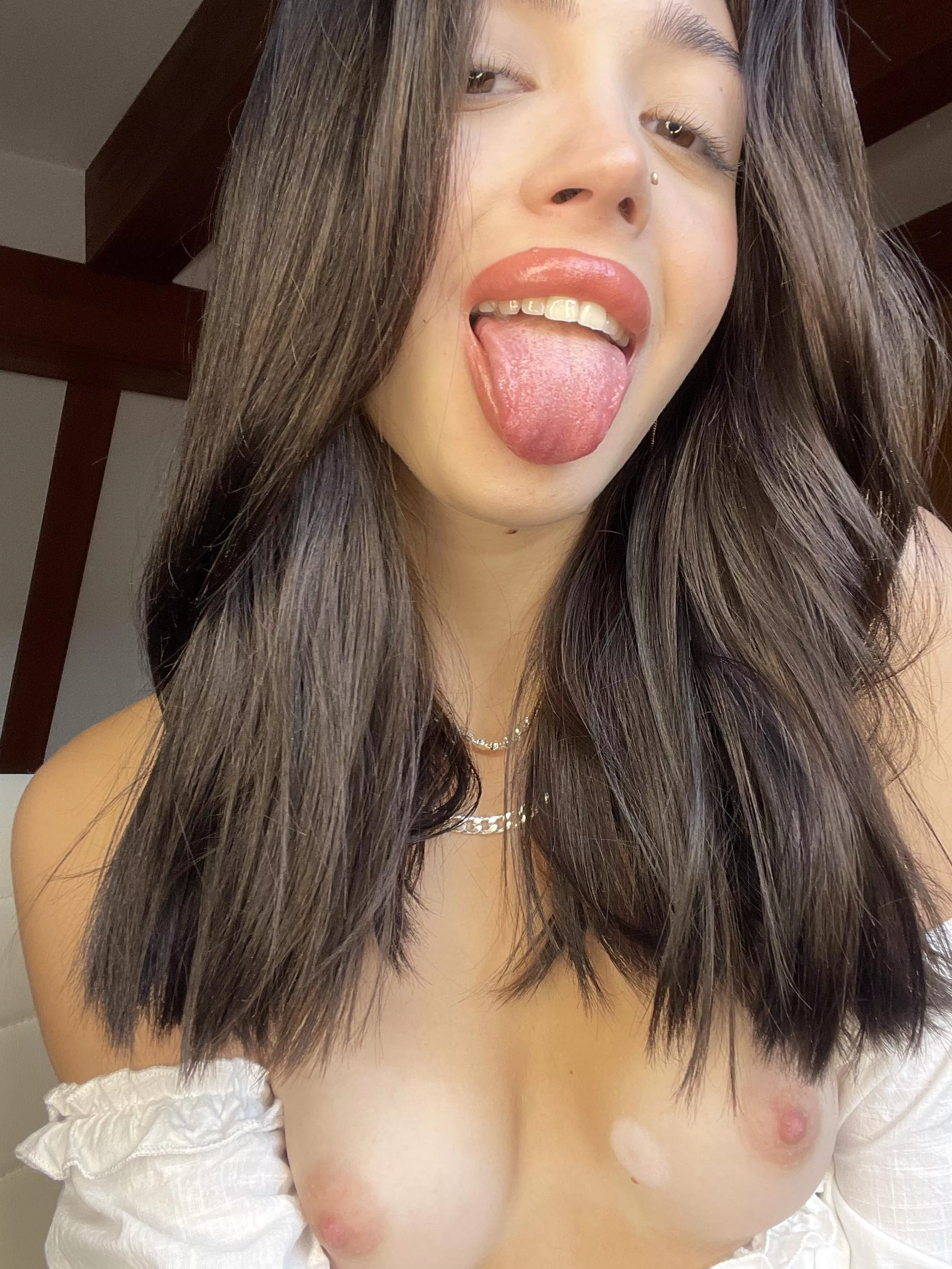 I'm ready for you to bite into my tits