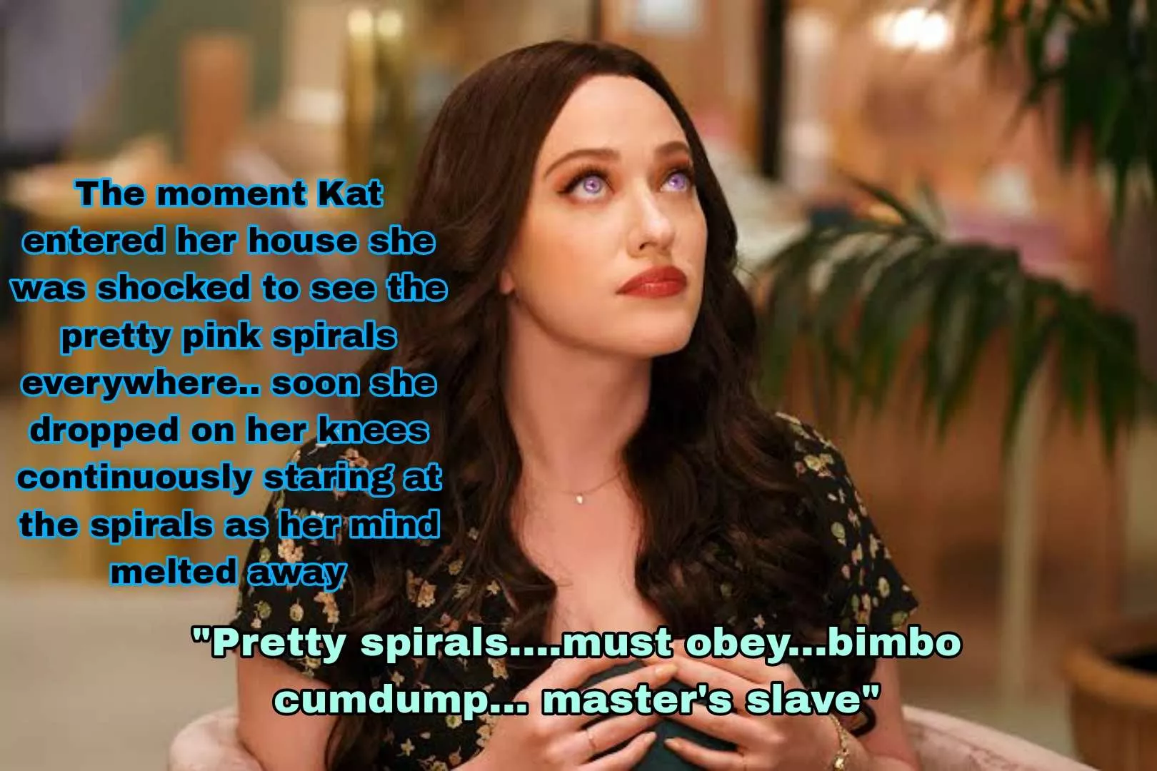 Kat Dennings loves to stare at Spirals
