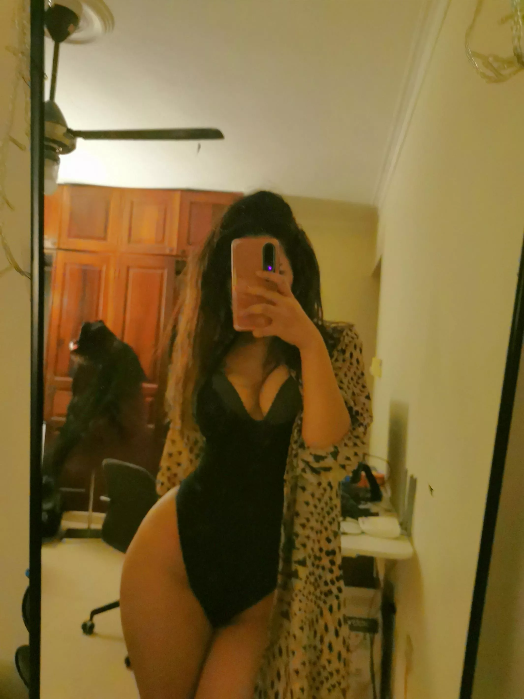 Let me massage your cock with my thighs