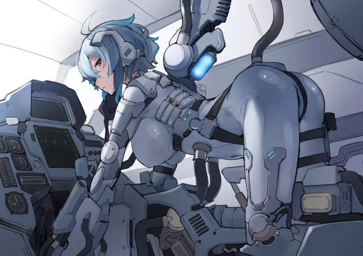 Pilot Suit controlling the mech (Ringobatake) [Original]