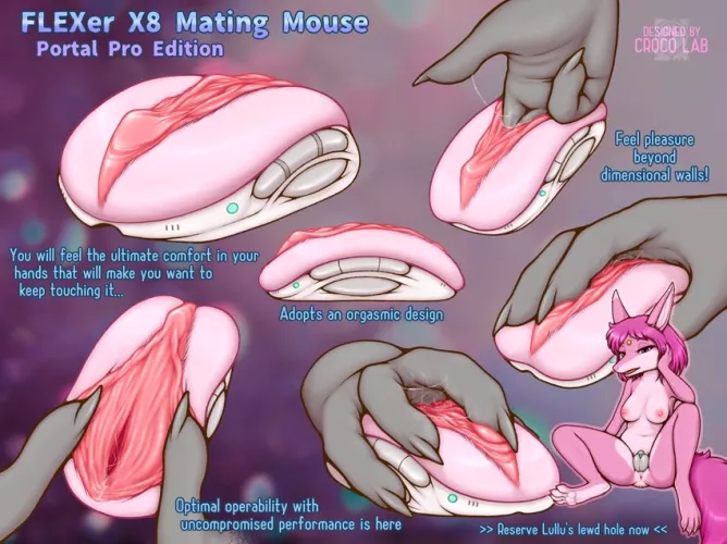 portal gaming mouse [F] (crocolab)