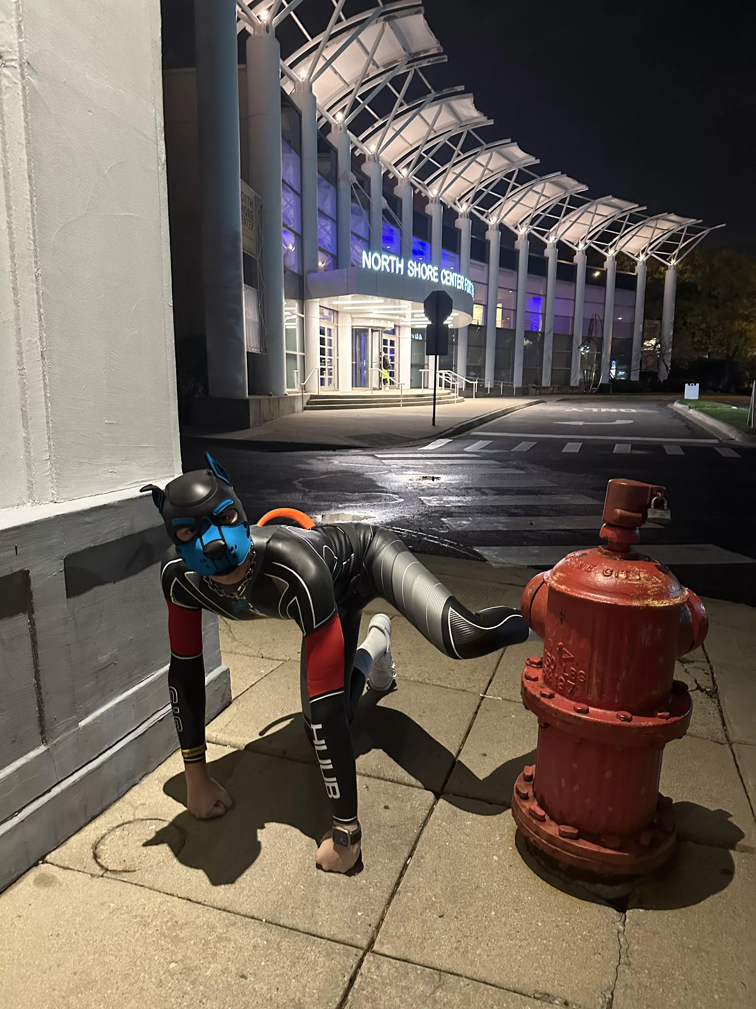 Puppy had to mark his territory!