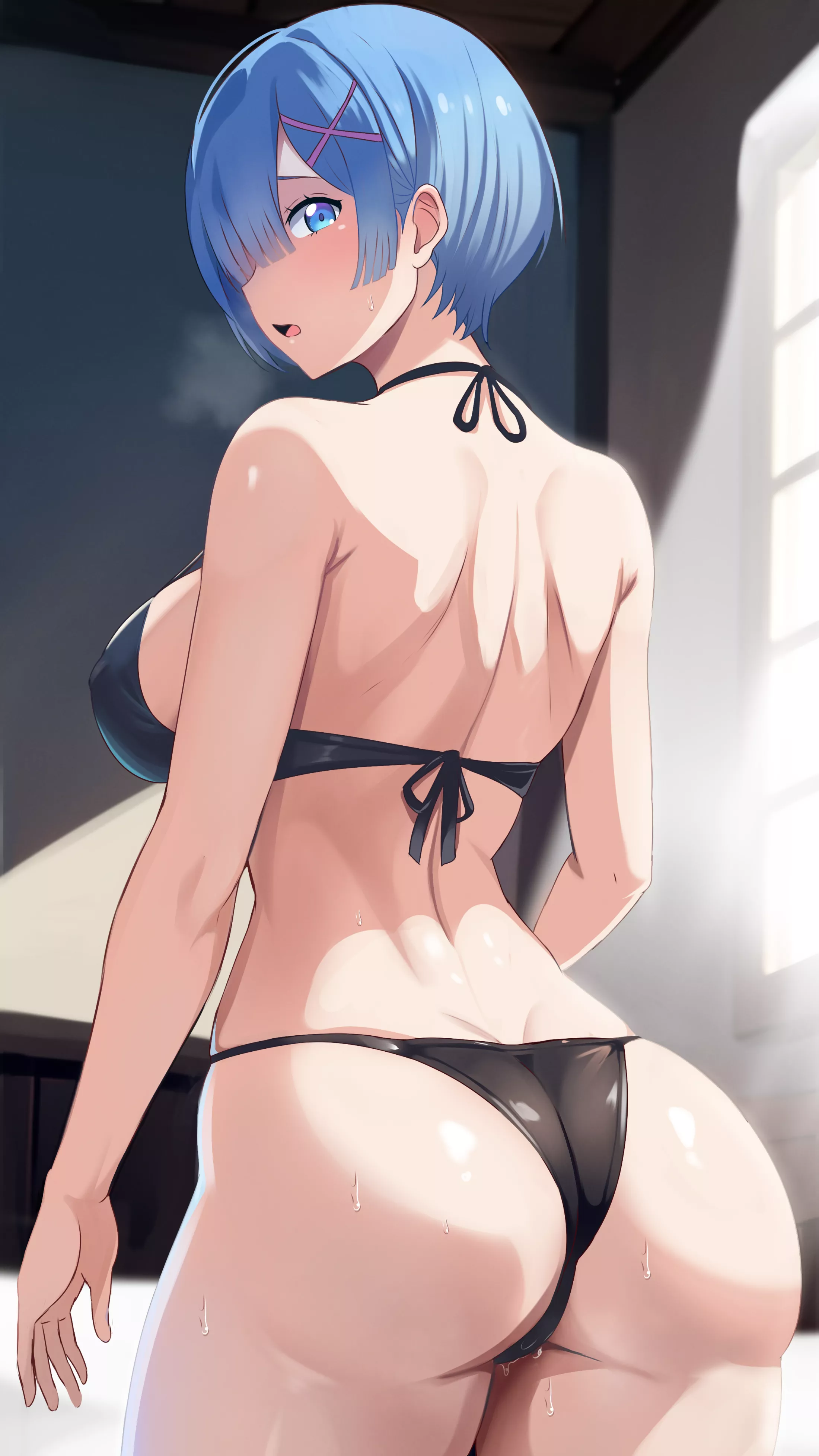 Rem in a Bikini (By GreatGambit)