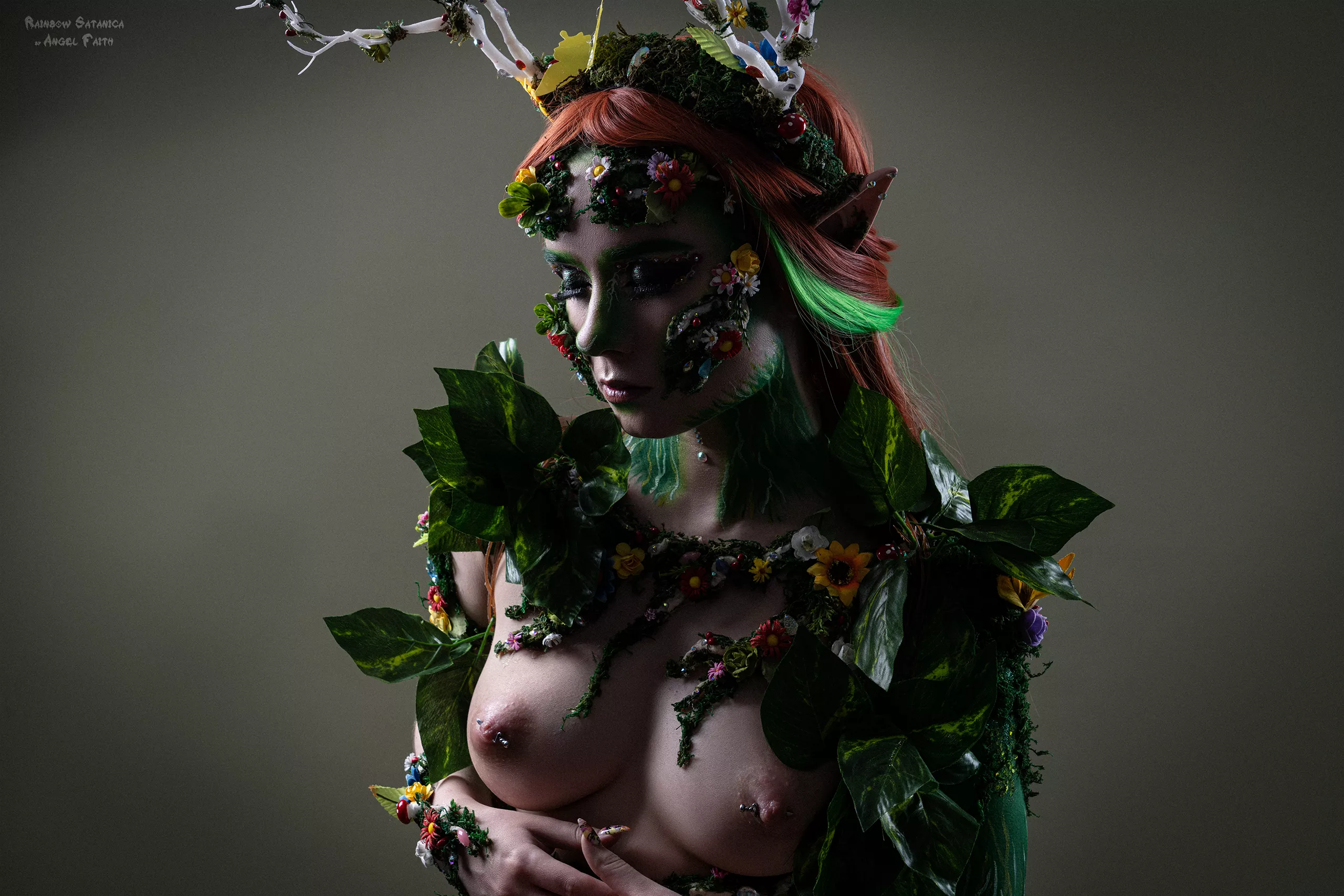 The forest nymph is so beautiful and completely naked for you..