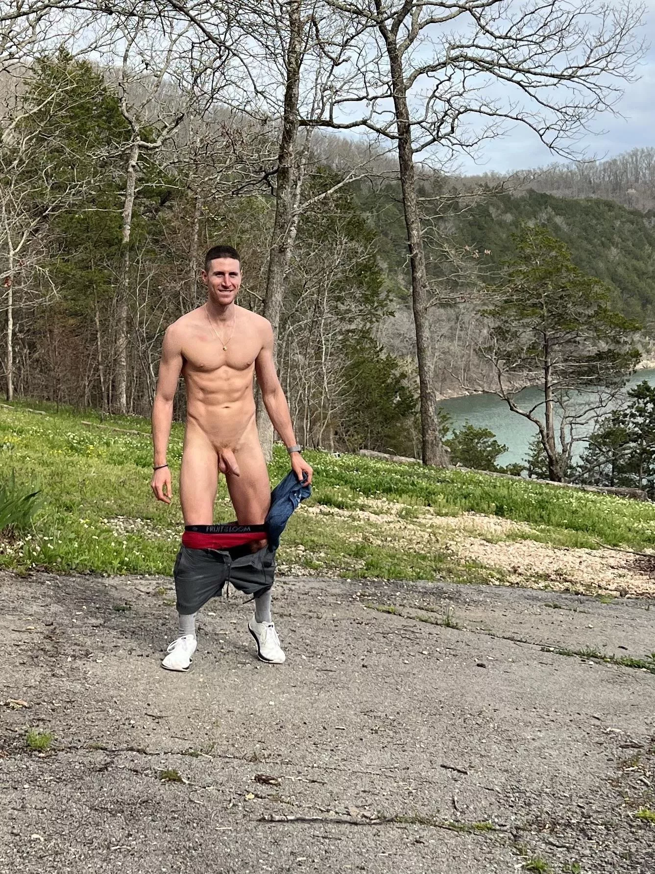 Went for a walk in the public trail