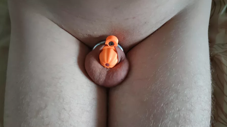 3D printed pumpkin cage. Great costume for Halloween 🎃