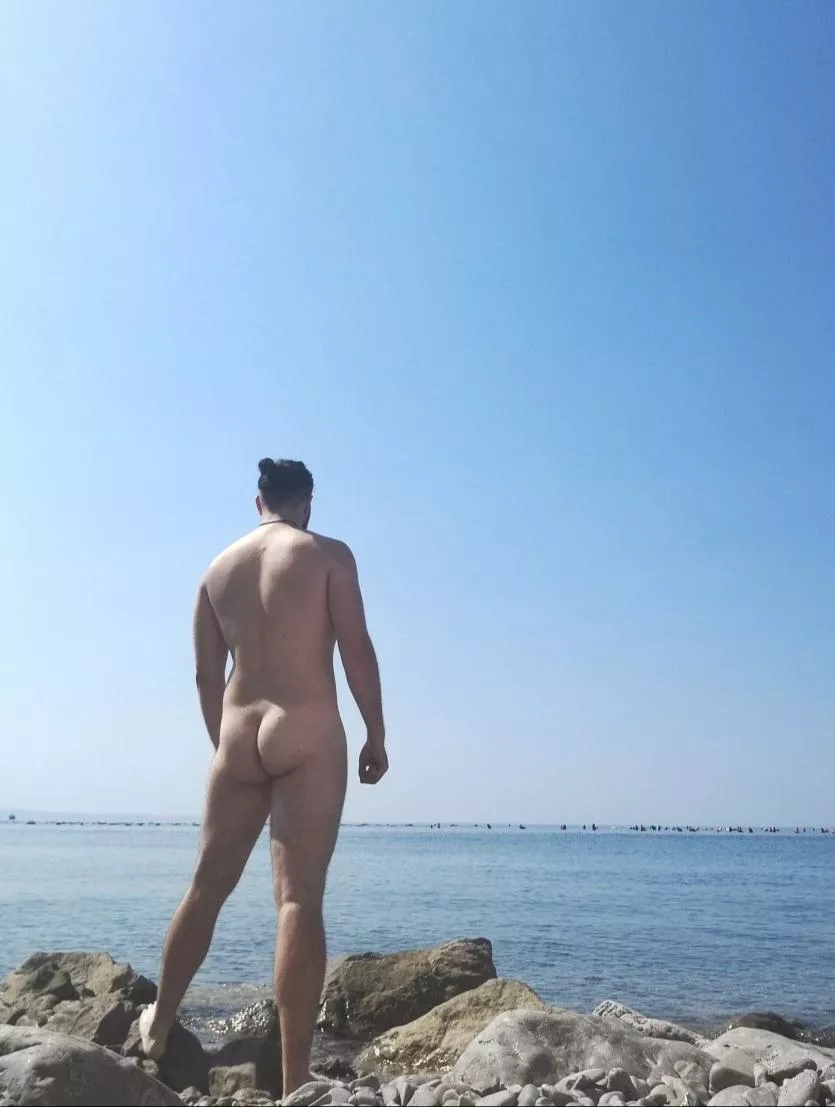 At nude beach
